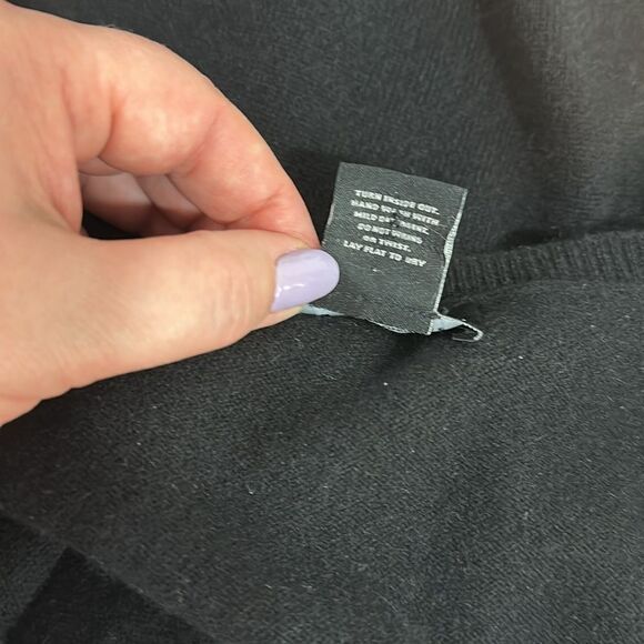 C By Bloomingdale's Cashmere Jeweled Neck 3/4 Sleeve Sweater Size XL - Picture 6 of 8